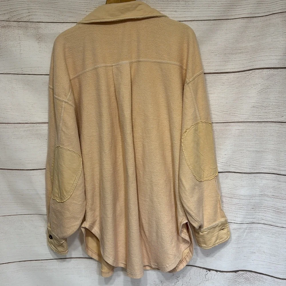 Free People Oversized Pale Pink Shacket - Picture 9 of 12